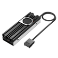 Ineo M.2 Heatsink Ssd Cooler With 20mm Cooling Fan - Model C2600-ii For Nvme 2280 Ssd
