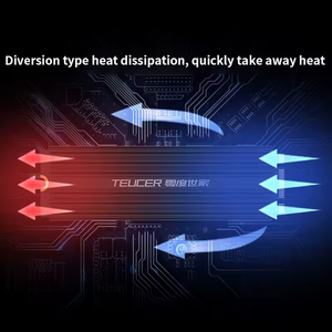TEUCER M.2 SSD Heatsink NVME 2280 - Aluminum Cooling Radiator for Desktop PC & PS5