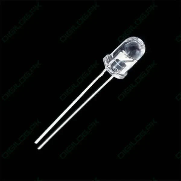 5mm Crystal Clear Orange Led - Through Hole Indicator Light