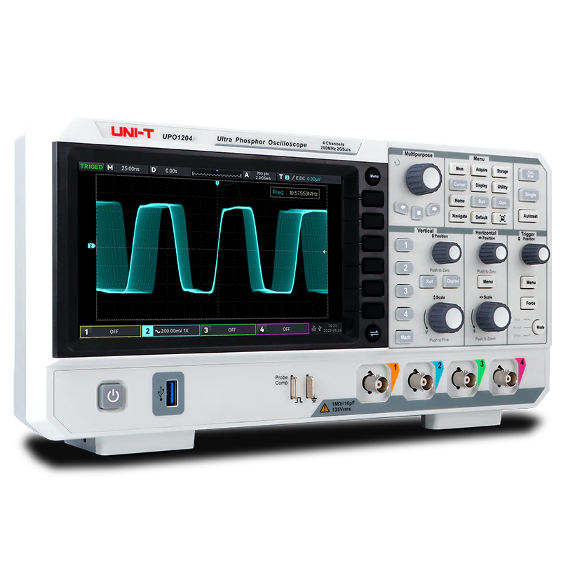 Uni-Trend UPO1204 Digital Storage Oscilloscope - 200MHz 4-Channel DSO