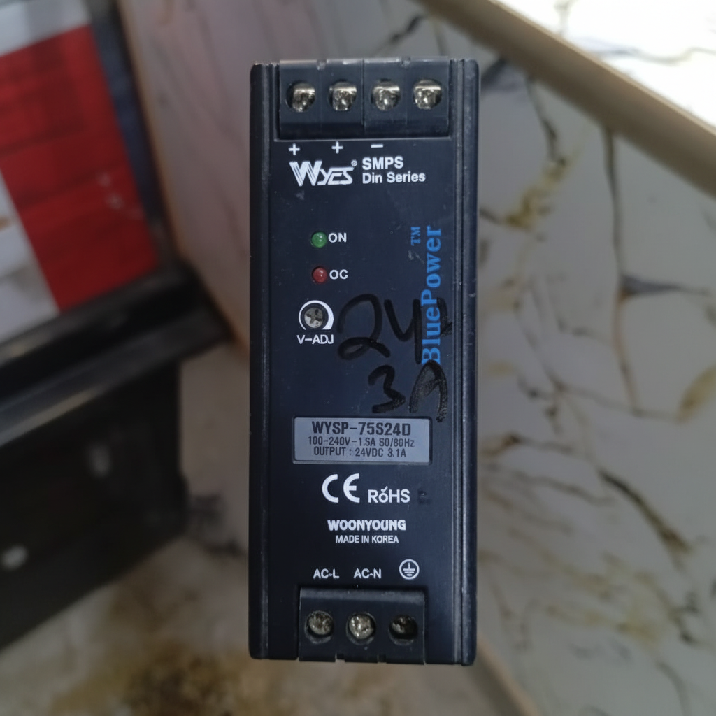 WYSP-75S24D DIN Rail Mount Power Supply 24VDC 4.1A 75W