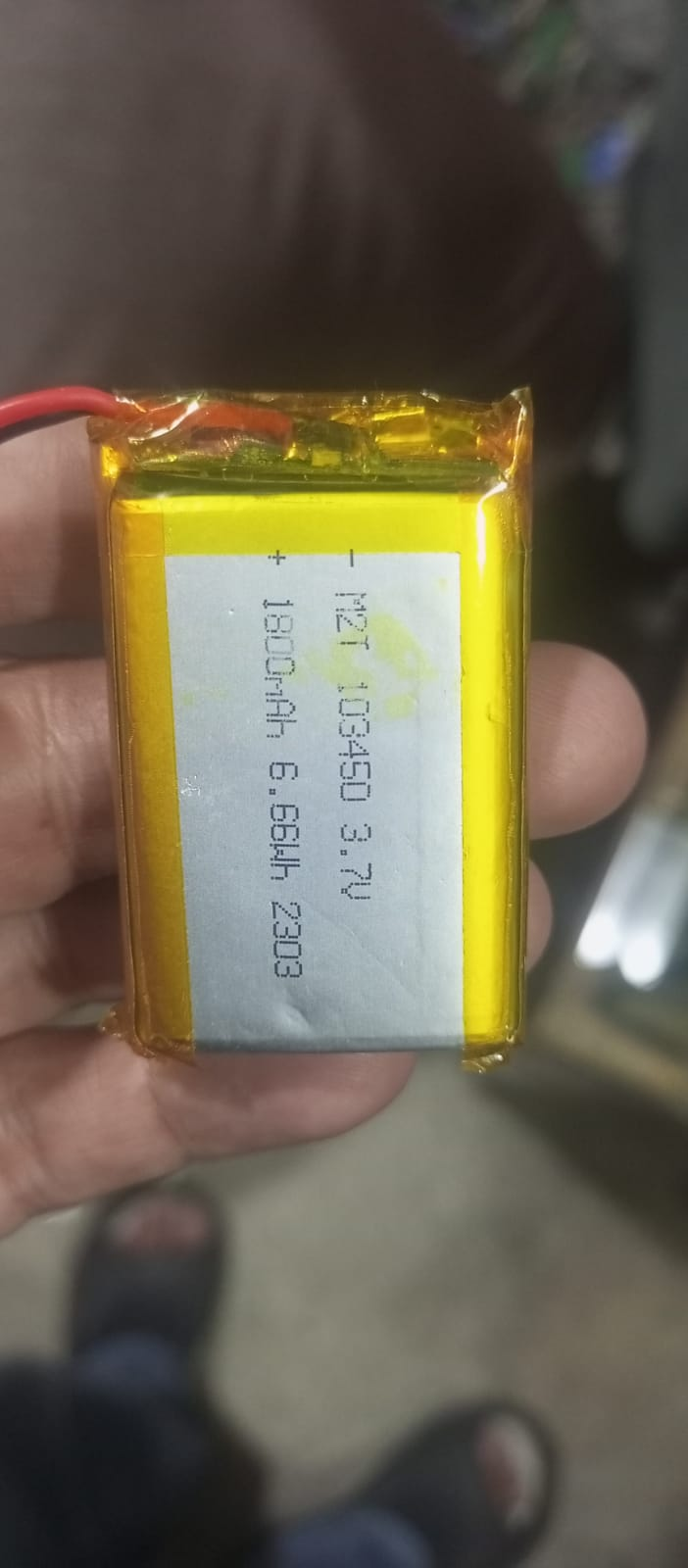 3.7v 1800mah Lithium Battery With Bms