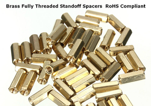 M3 X 10mm Long Female Threaded Brass Hexagonal Standoff Pcb Spacers