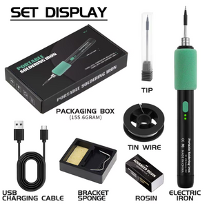 15w chargeable usb c soldering iron set price