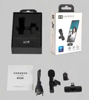 K9 Wireless Microphone For Mobile Type-c & Lightning