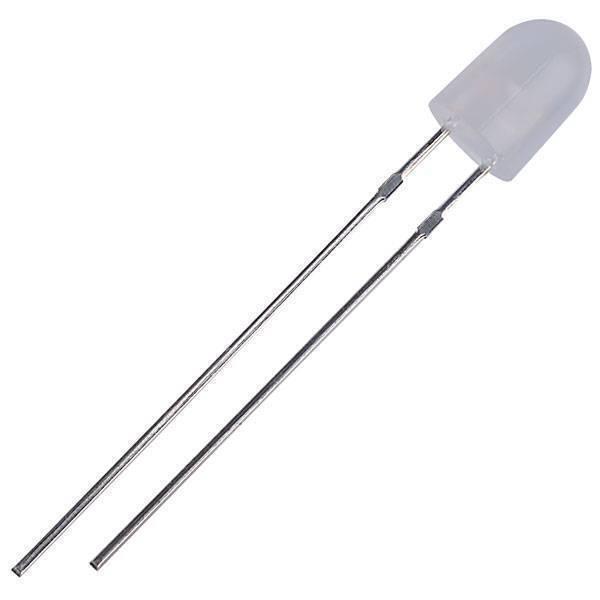 Diffused White Led 5mm In Oval Shape