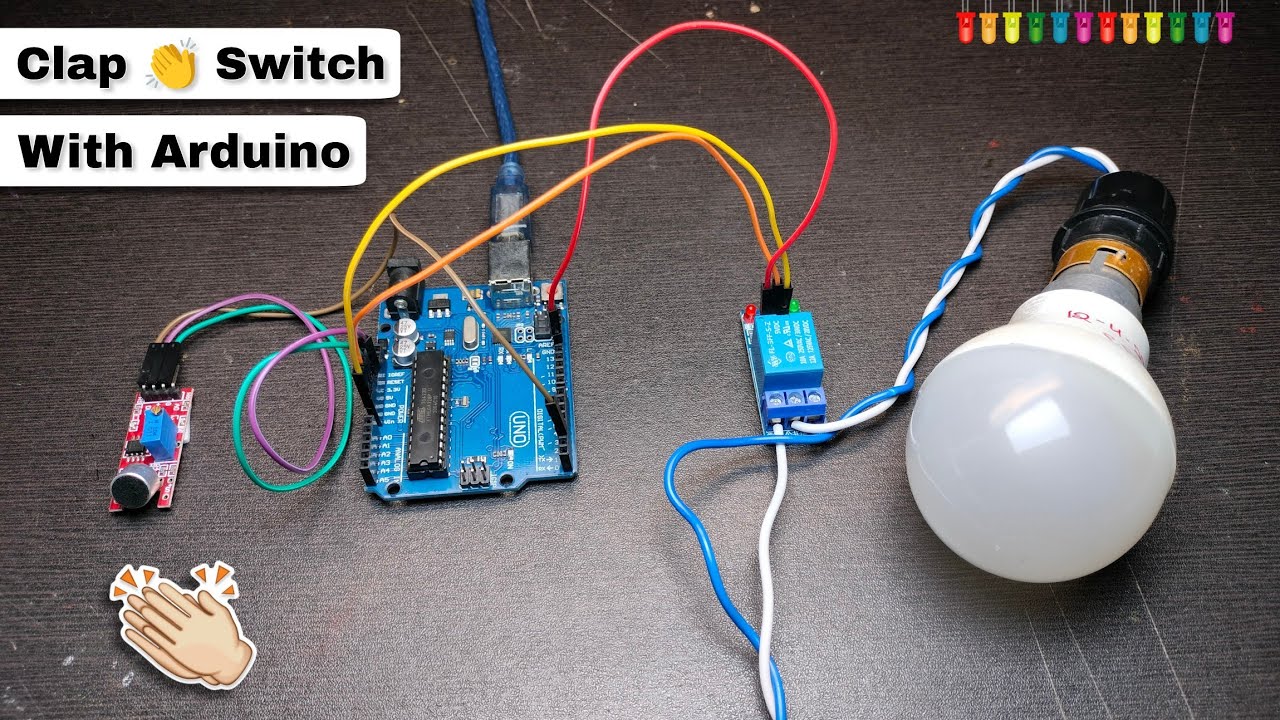 Clap Switch Using Arduino Uno | Parts Only