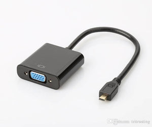 Micro Hdmi To Vga Female Video Cable Converter Adapter For Raspberry Pi 4