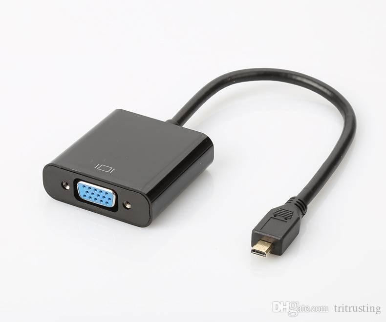 Micro Hdmi To Vga Female Video Cable Converter Adapter For Raspberry Pi 4