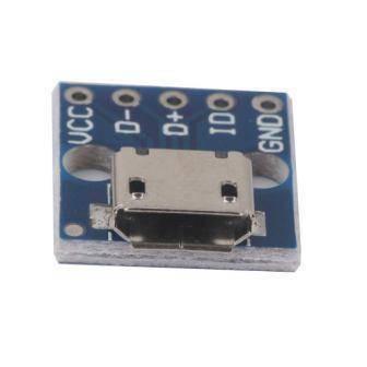 Female Micro Usb To Dip 5-pin Bread Board Power Supply Breadboard Power Supply