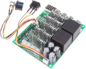 NOYITO PWM Motor Speed Controller 60A DC 10V-55V 12V 24V 36V 48V Digital Display 100A Max Brush DC Motor Controller - Third gear Forward Reverse Stop