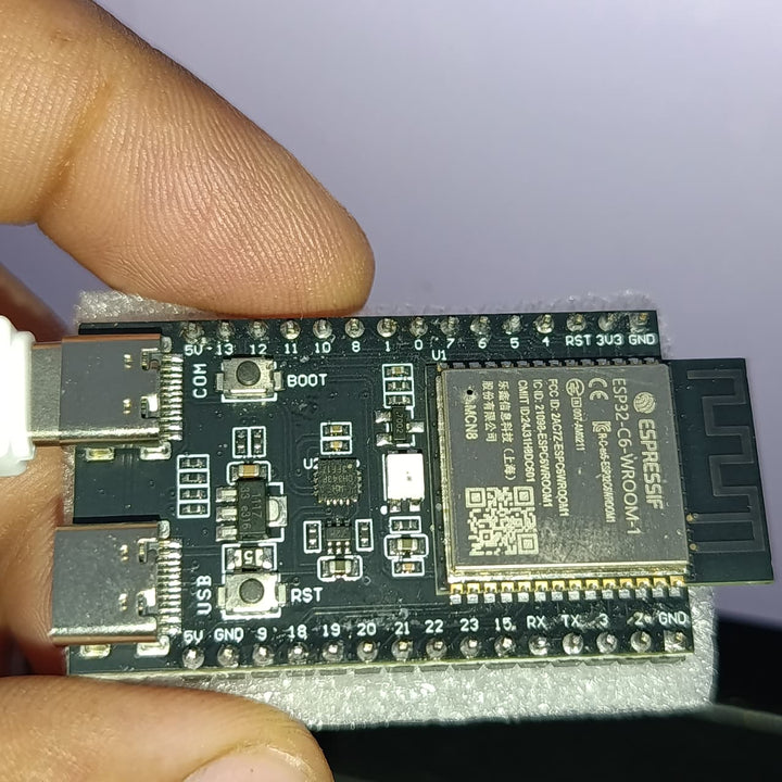 Original nanoESP32-C6 Development Board | ESP32-C6 WiFi 6 + Zigbee + Thread | RISC-V 160MHz | 8MB Flash | Onboard RGB LED | USB-C