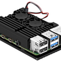 Raspberry Pi 4 Aluminum Heatsink Case with Dual Fan - Digilog.pk