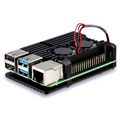 Raspberry Pi 5 Aluminum Heatsink Case with Dual Fan - Digilog.pk