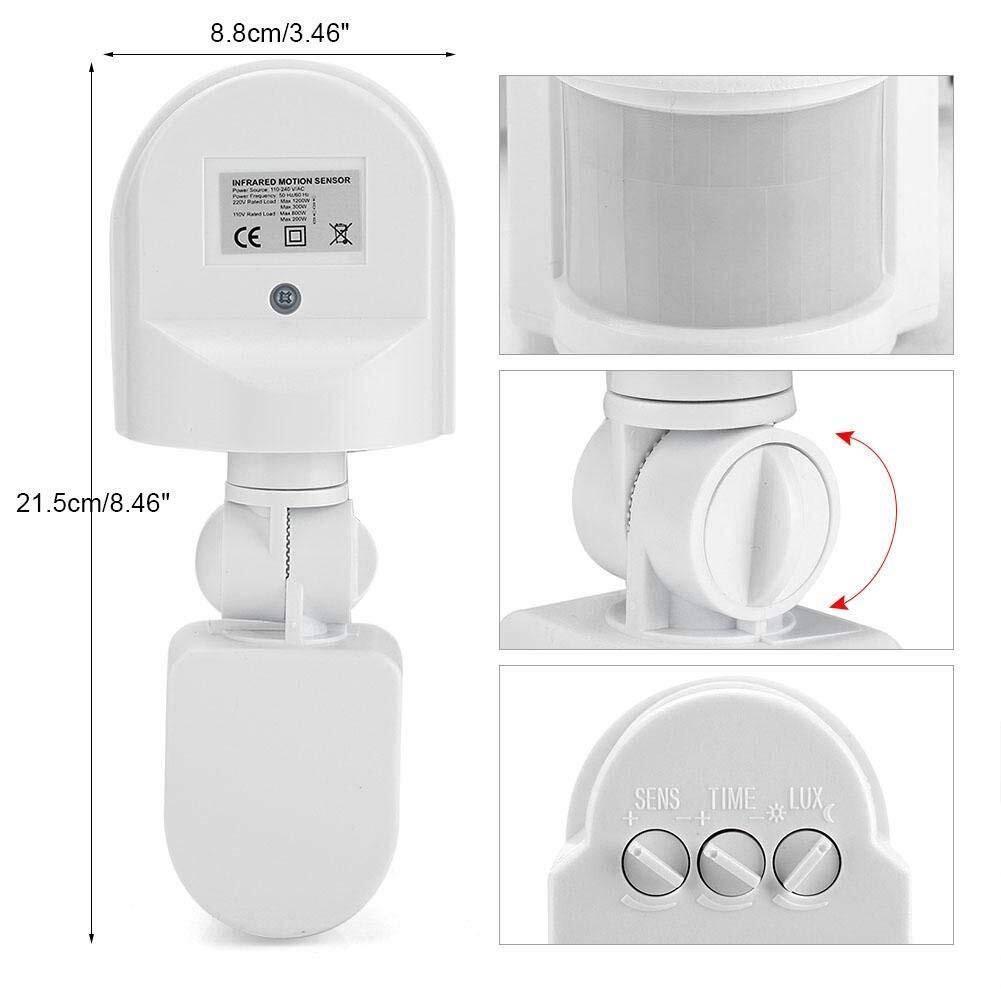 220v Automatic Infrared Pir Led Motion Sensor Detector Switch