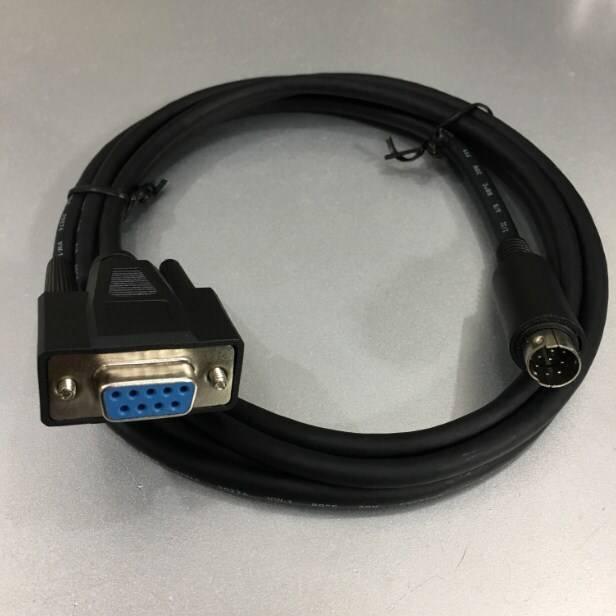 PLC Delta Programming UC-MS010-02A 1M Cable Serial Communication RS232 Mini Din 8 Pin Male to DB9 Female For PLC DVP-ES2/EX2 Series Với Delta