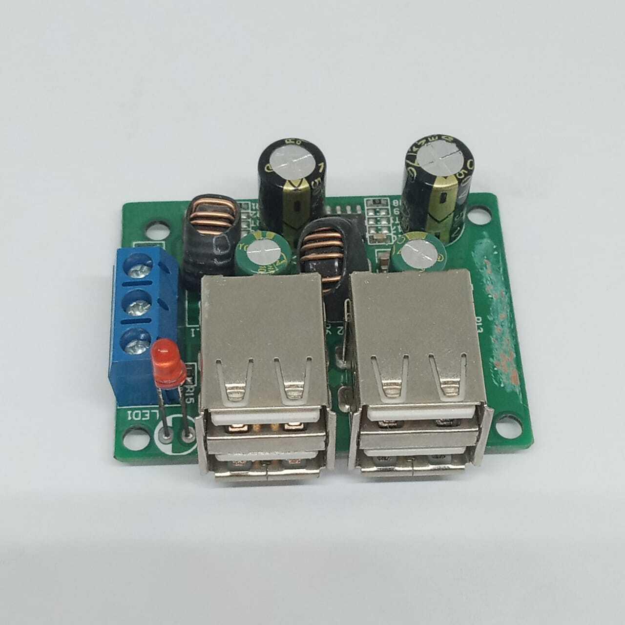 4 Usb Port A5268 Chip Step Down Transformer Converter Board Module Dc 12v 24v 40v To 5v 5a 25w For Mp3/mp4 Phone Car Equipment