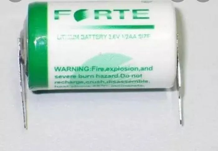 Forte Er14250 Lithium Battery, Battery Capacity: 1200mah, Voltage: 3.6v