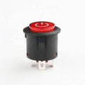 22mm Red Led Power Button Switch 12v Autolock Power Button Push Button On/off Switch Auto Replacement