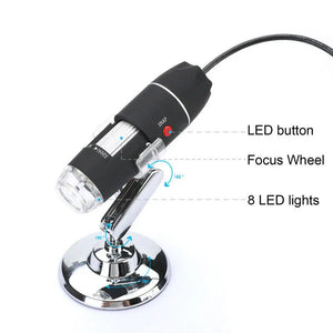 3 In 1 1600x Zoom 8 Led Usb Microscope Digital Magnifier Endoscope Video Camera