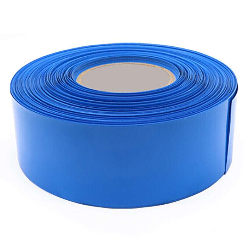 60mm Blue PVC Heat Shrink Tube – 1 Meter