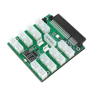 Power Supply Server 12 Port 6Pin 12V Breakout Board With LED Digital Display For 1200W 1000W 750W PSU GPU