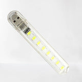 Mini Portable Usb Led Night Light 5730 Smd 8 Leds Lamp Reading Camping Cool White