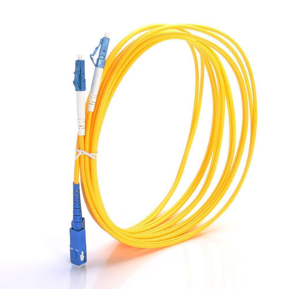 3m Lc-sc Duplex Single Mode Fiber Optical Optic Patch Cord Jumper Cable Lc To Sc