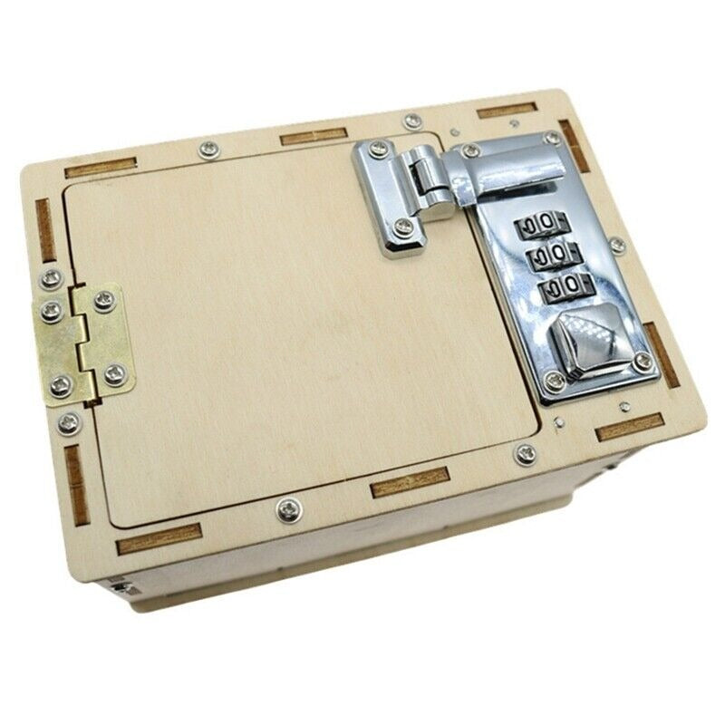 UnAssembled 3D Kids Wooden Lockbox Kit DIY Wooden