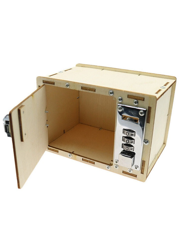 UnAssembled 3D Kids Wooden Lockbox Kit DIY Wooden
