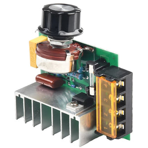 4000w Ac Scr Voltage Regulator – 0-220v Motor Speed Controller With Temperature Protection