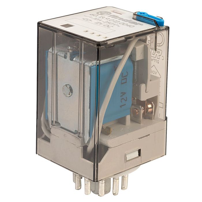 Finder Relay 12vdc 10a 60.13 With 11pin Rail-mount Relay Socket Relay Base