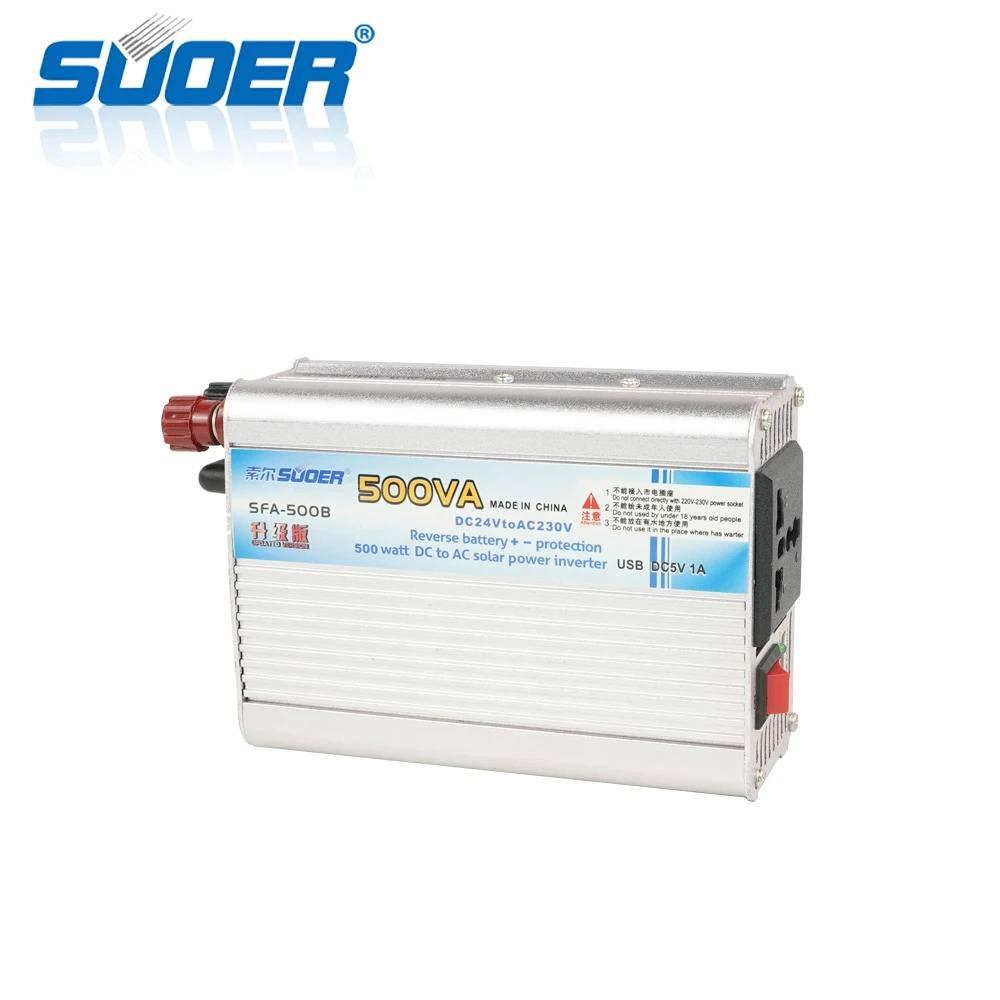 Solar Power Inverter Suoer 500 Watt 24v Original Sfa 500b