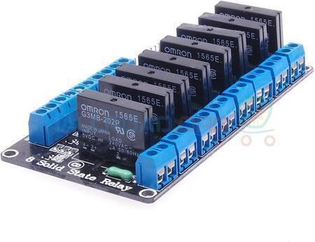 Solid State Relay Ssr Module 8 Channel 5v Omron For Arduino