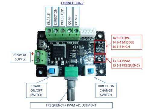 Stepper Motor Driver Signal Generator 8v To 24v