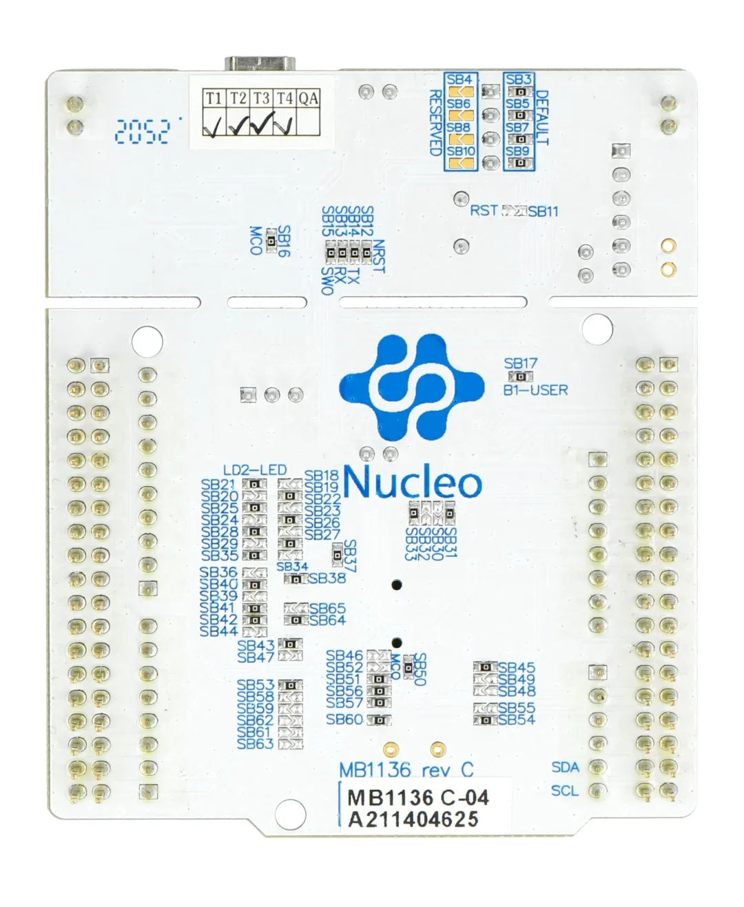 STMicroelectronics NUCLEO-F401RE STM32 Nucleo-64 Development Board with STM32F401RE MCU, USB, ST Morpho Connectivity, On-Board ST-LINK/V2-1 Debugger/ Programmer