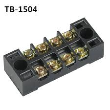 1pcs 600v 15a 4 Positions Barrier Strip Terminal Block Wire Connector Tb-1504