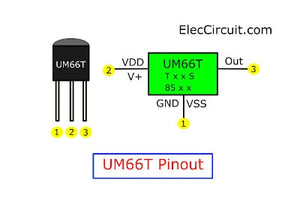UM66 Melody Generator IC – CMOS LSI Sound Chip for Doorbells, Toys, Alarms