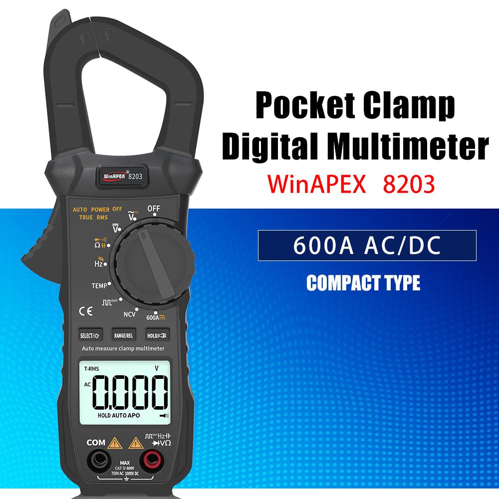 WinAPEX 8203 600A AC/DC Solar Digital Clamp Meter