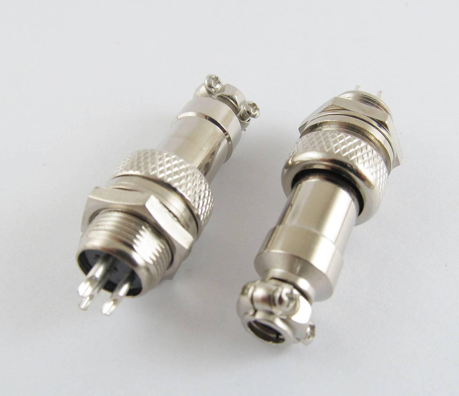 Xlr 3 Pins 12mm Audio Cable Connector Chassis Mount 3 Pin Plug Adapter