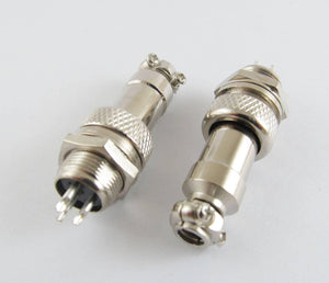 Xlr 3 Pins 12mm Audio Cable Connector Chassis Mount 3 Pin Plug Adapter