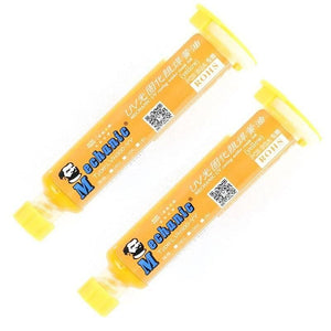 Yellow Mechanic UV Curable 10cc Solder Mask Ink PCB Fixing Repairing Welding Oil Paint Prevent Corrosive Arcing