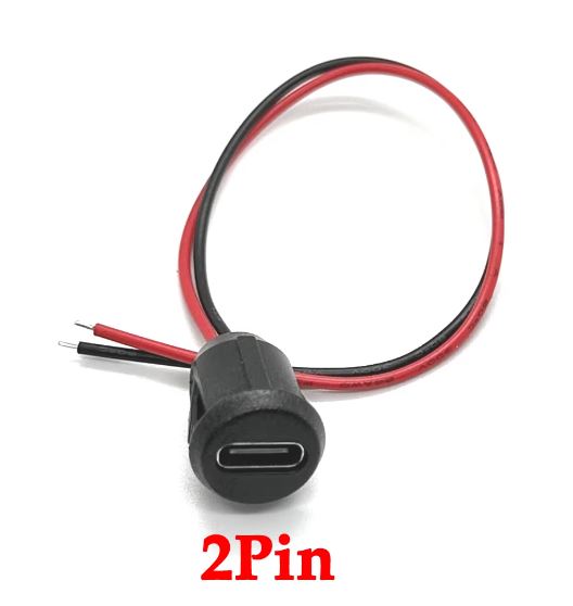 Type-C Usb connector with PH 2.0 Female Socket High Current Fast Charging jack port With data pin