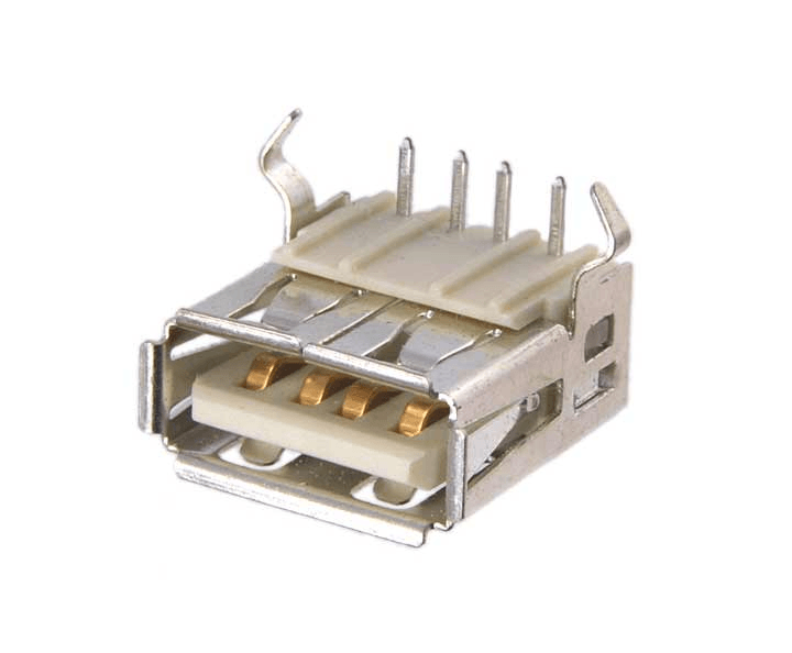 Pcb Mount Usb a Type Female Right Angle Socket