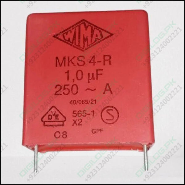 1.0uF 250V Capacitor Polyester Capacitor Made In Germany WIMA MKS Metallized