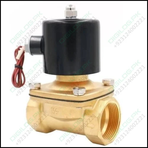 1.5 Inch 220v Ac Brass Electric Solenoid Valve For Water Air Gas Fuels