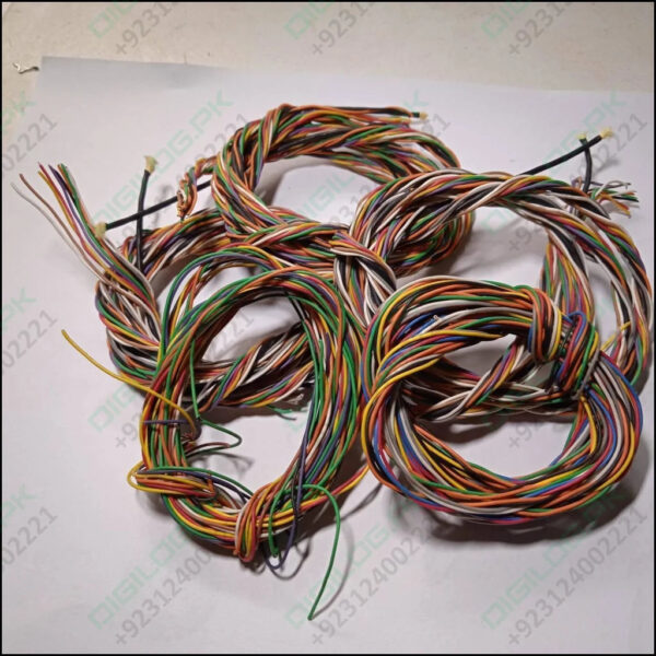 1 Meter 10pcs Hard Jumper Wires 100cm Spiral Wrap Wires 10 Core Cable
