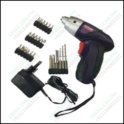 26 Pcs 4.8V Wireless Rechargeable Cordless Screwdriver Drill Machine Kit