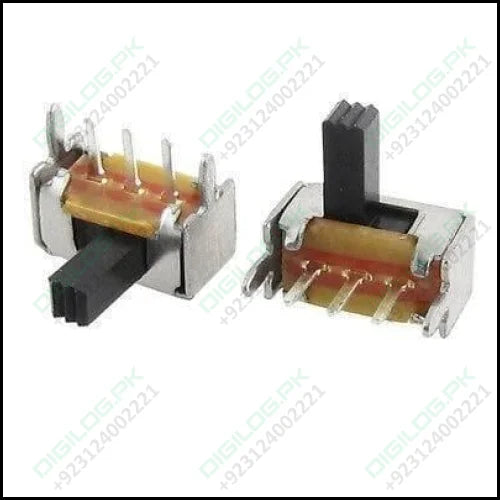 3 Pin 2 Position Panel Mount Micro Vertical Spdt Slide Switch High Knob