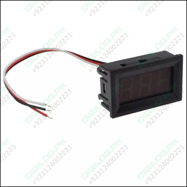 3 wire DC to 30V Red LED digital voltmeter module panel